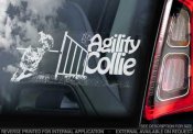 Collie- (agility) bildekal V1 - on board