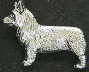 Västgötaspets brosch silver eller guldfinish