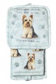 Yorkshireterrier köksset grytlapp/vante/handduk