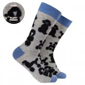 Pudel strumpor 1-pack svart fluff Soctopus