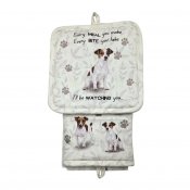 Jack russell terrier köksset grytlapp/vante/handduk