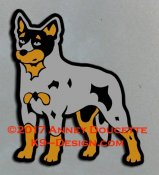 Australian cattledog bilmagnet