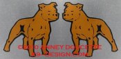 Staffordshire bullterrier bilmagnet