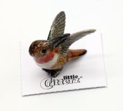 Kolibri miniatyr porslinsfigur Rusty Rufous Hummingbird