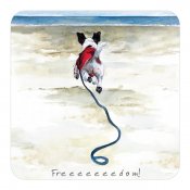 Glasunderlägg Jack russell terrier 2-pack Freeeedom!
