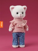 Lucky Kitty Lucky Sophie Denim Hearts 38 cm