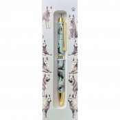 Vit herdehund kulspetspenna ES