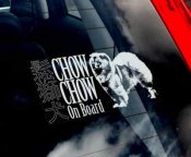 Chow chow bildekal - on board
