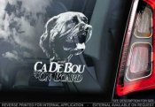 Perro dogo mallorquí­n/ca de bou bildekal V2 - on board