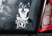 Shiba bildekal V2 - on board