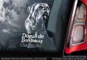 Dogue de bordeaux bildekal V3 - on board