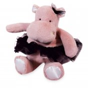 Flodhäst mjukisdjur rosa med kjol DouDou