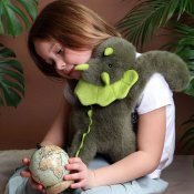 Dinosaurie mjukisdjur med vikt 40 cm Podcoll DouDou