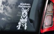 Alaskan malamute bildekal