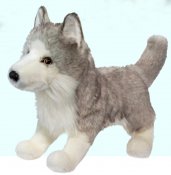 Varg mjukisdjur Shadow White Wolf Douglas