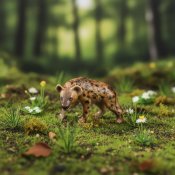 Hyena miniatyr porslinsfigur Whoop Spotted Hyena