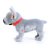 Fransk bulldogg mjukisdjur stående grå Rappa