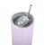 Dricksflaska/termos av rostfritt stål lila 600 ml