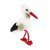 Stork mjukisdjur 15 cm Rappa
