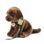 Labrador retriever (brun) mjukisdjur med koppel 25 cm Rappa