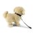 Golden retriever mjukisdjur med koppel 25 cm Rappa