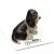 Basset hound miniatyr porslinsfigur Napoleon