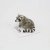 Tvättbjörn miniatyr porslinsfigur Bandit