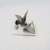 Fågel miniatyr porslinsfigur Ruby Hummingbird On Flower