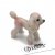 Pudel miniatyr porslinsfigur Pink Poodle