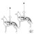 Belgisk vallhund malinois örhängen av silver med får