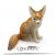 Fennec Fox miniatyr porslinsfigur Ageria
