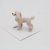 Pudel miniatyr porslinsfigur Pink Poodle
