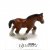 Häst miniatyr porslinsfigur Big Hoof Clydesdale