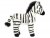 Zebra mjukisdjur 25 cm Teddy Hermann