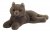 Katt mjukisdjur grå 36 cm Teddy Hermann