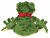 Groda mjukisdjur dinglande 28 cm Teddy Hermann