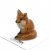 Räv miniatyr porslinsfigur Brush