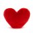 Hjärta mjukisdjur Amuseables Red Heart Small Jellycat
