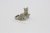 Russian Blue kitten miniatyr porslinsfigur Silver