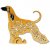 Afghanhund rysk figurin
