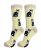 Katt strumpor svart/vit 1-pack ES 2