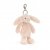 Bashful Blush Bunny Bag Charm JellyCat