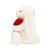 Kanin med hjärta mjukisdjur Bashful Red Love Heart Bunny medium JellyCat
