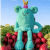 Billie Rädisa mjukisdjur 60 cm MIAM ! bleu océan radis DouDou