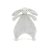 Kanin snuttefilt Bashful Silver Bunny Comforter Jellycat