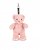 Nallebjörn väskhänge rosa DouDou