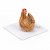 Höna miniatyr porslinsfigur Buff Bantham Hen