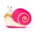 Snigel mjukisdjur Escarfgot Pink Jellycat