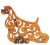 Amerikansk cocker spaniel rysk figurin