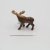 Älg miniatyr porslinsfigur Bull Moose